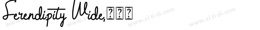Serendipity Wide字体转换